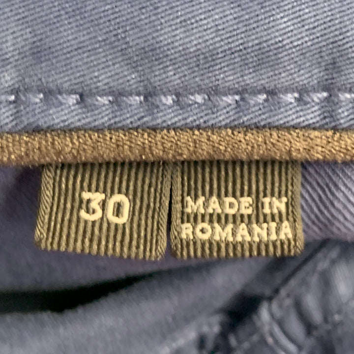 ERMENEGILDO ZEGNA Size 30 Navy Cotton Blend Jean Cut Casual Pants
