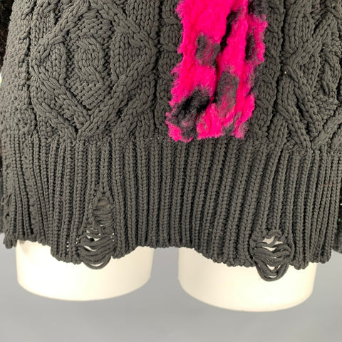 JUNYA WATANABE Size S Multi Color Wool Blend Mixed Patterns Sweater