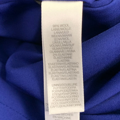 PAUL SMITH Size 42 Royal Blue Virgin Wool Blend Single Breasted Suit