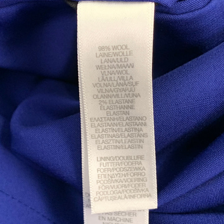 PAUL SMITH Size 42 Royal Blue Virgin Wool Blend Single Breasted Suit