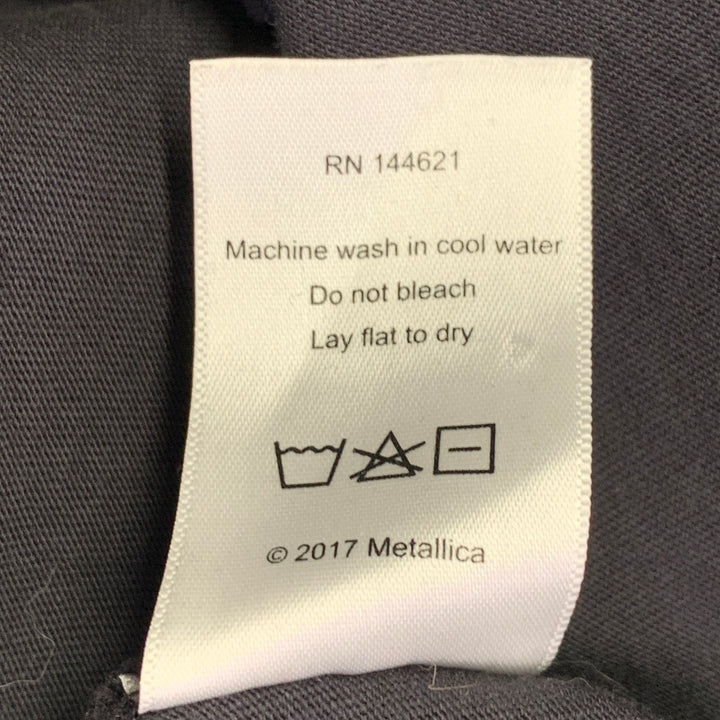 R13 Size XS Metallica Black Multi Color Rock Concert Cotton Crew Neck T-shirt