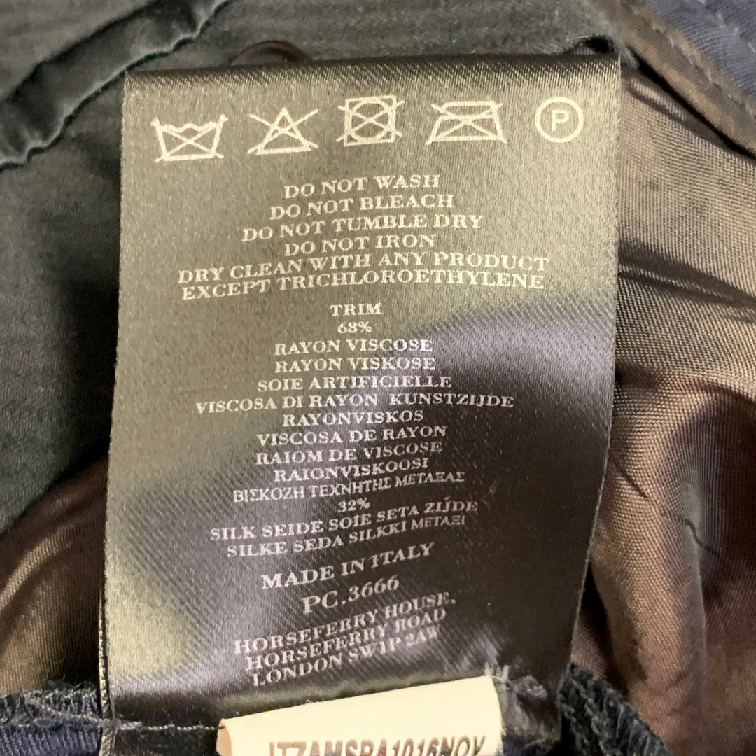 BURBERRY PRORSUM Size 40 Navy Wool Notch Lapel Tuxedo