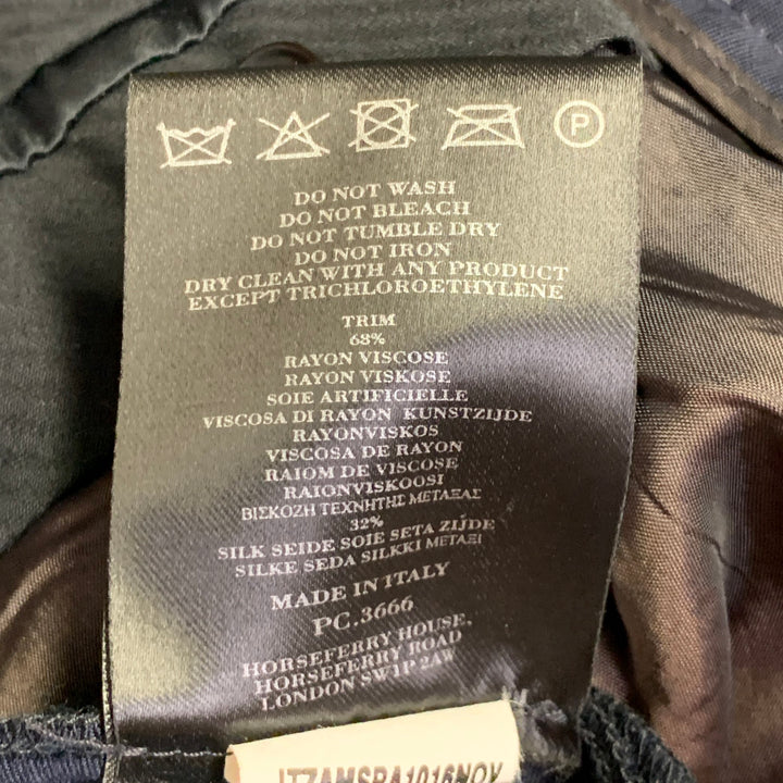 BURBERRY PRORSUM Size 40 Navy Wool Notch Lapel Tuxedo