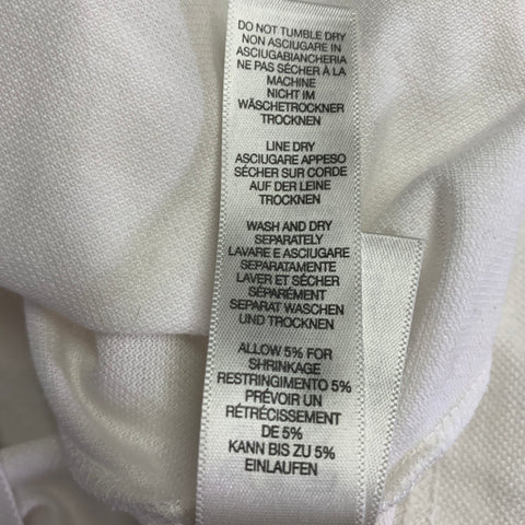 PAUL SMITH Size L White Multi Color Cotton Contrast Trim Polo