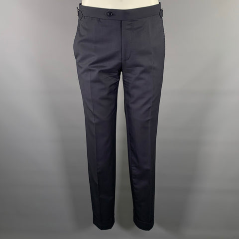 ATELIER MUNRO Size 32 Navy Wool Slim Fit Dress Pants