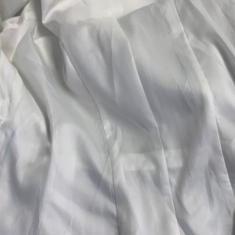 ROTATE Size M White Polyester Blend Jacquard Double Breasted Jacket