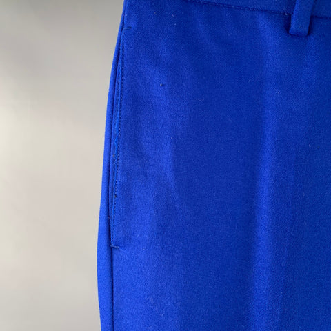 EMPORIO ARMANI Size 30 Royal Blue Wool Blend Tapered Dress Pants