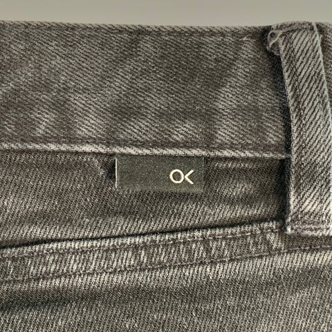 OUTERKNOWN Size 34 Black Twill Cotton Blend Straight Five Pockets Jeans