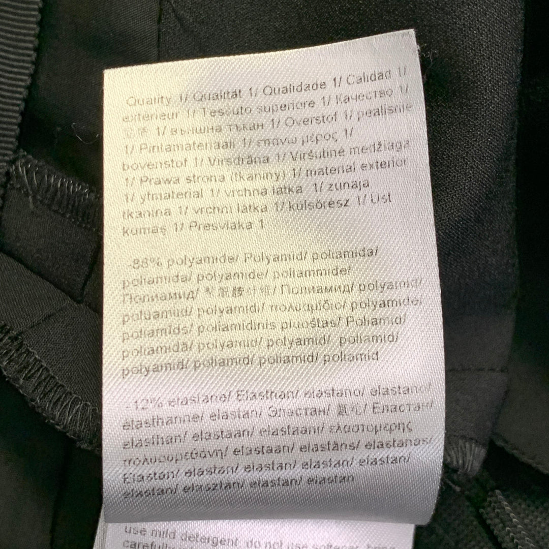 ESCADA Size 4 Black Polyamide Blend Tapered Side Zipper Dress Pants