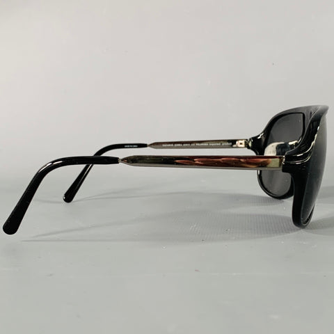 CARRERA Black Silver Acetate Metal Sunglasses