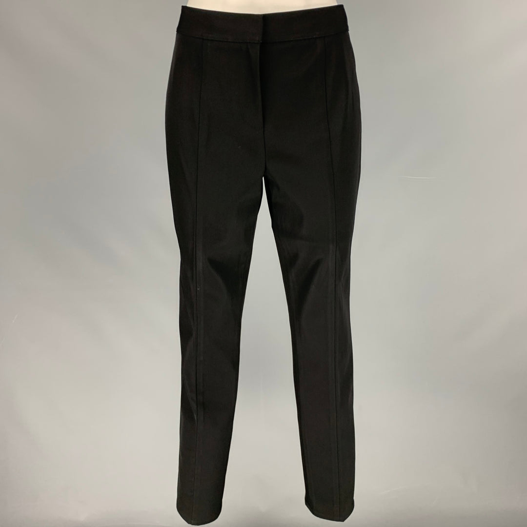 ALEXANDER WANG Size 6 Black Triacetate Blend Fitted Casual Pants