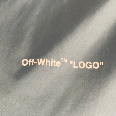 OFF-WHITE Size L Teal Polyamide Zip Up Jacket