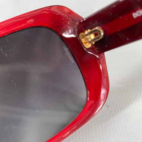 DOLCE & GABBANA Red Black DG4101 1752/8G Animal Print Acetate Sunglasses