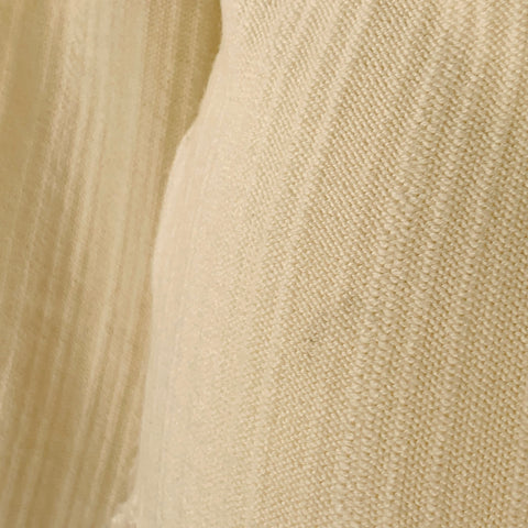 MARNI Size 2 Cream Cotton Virgin Wool Knit Raw Edge Casual Top