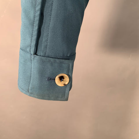 MARNI Size 40 Blue Grey Stripe Wool Zip Up Tracksuit