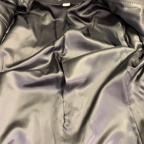 Veste de smoking à revers pointus noire en mélange de polyester, taille 42 Long, NOAK
