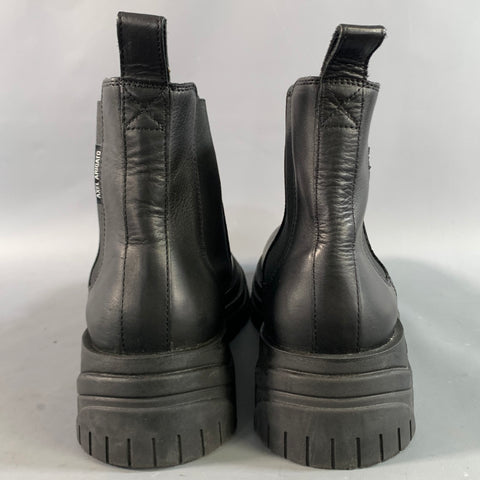 AXEL ARIGATO Size 11 Black Leather Pull On Boots