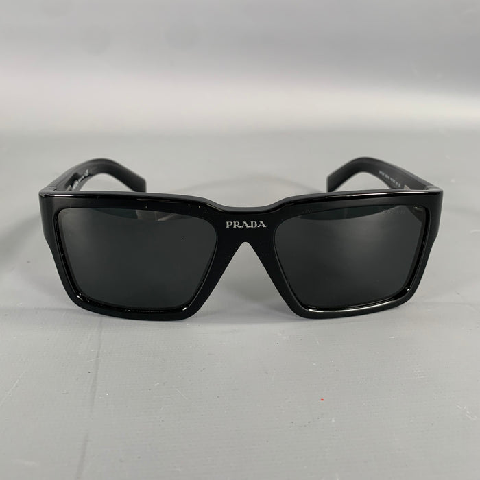 PRADA Black Dark Grey PR 09YS Acetate Sunglasses & Eyewear