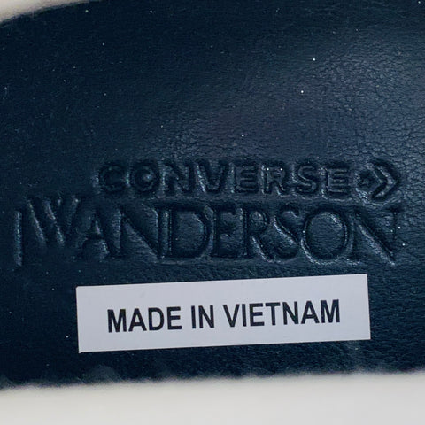 CONVERSE x JW ANDERSON Size 10.5 Yellow Blue Red Glitter Coated Canvas High Top Sneakers