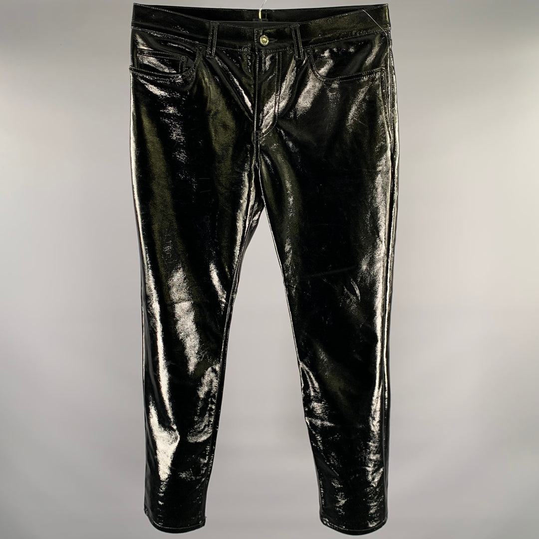 SAINT LAURENT Size 30 Black Polyester  Pants