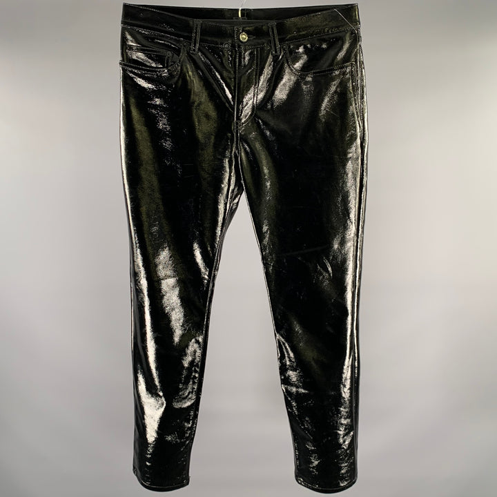 SAINT LAURENT Size 30 Black Polyester  Pants