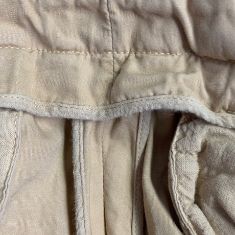 RALPH LAUREN Size 32 Khaki Wrinkled Cotton Flat Front Casual Pants