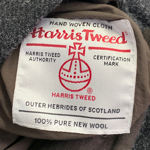H+ HANNOH WESSEL Size XS Grey Charcoal Virgin Wool Button Up Coat