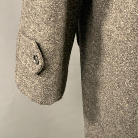 DOLCE & GABBANA Size 38 Grey Black Reversible Buttoned Coat