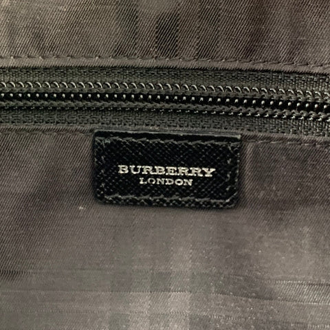 BURBERRY Black Saffiano Leather Top Handles Bag