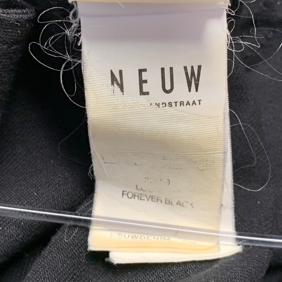 NEUW Size 32 Black Cotton Blend Slim Fit Button Fly Jeans