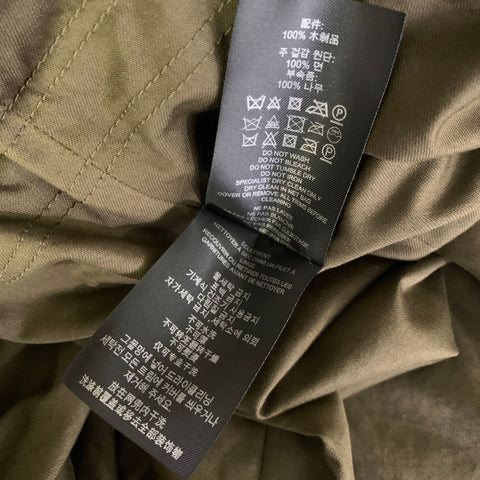 BURBERRY PRORSUM SS2012 Size 42 Green Olive Cotton Parka Coat