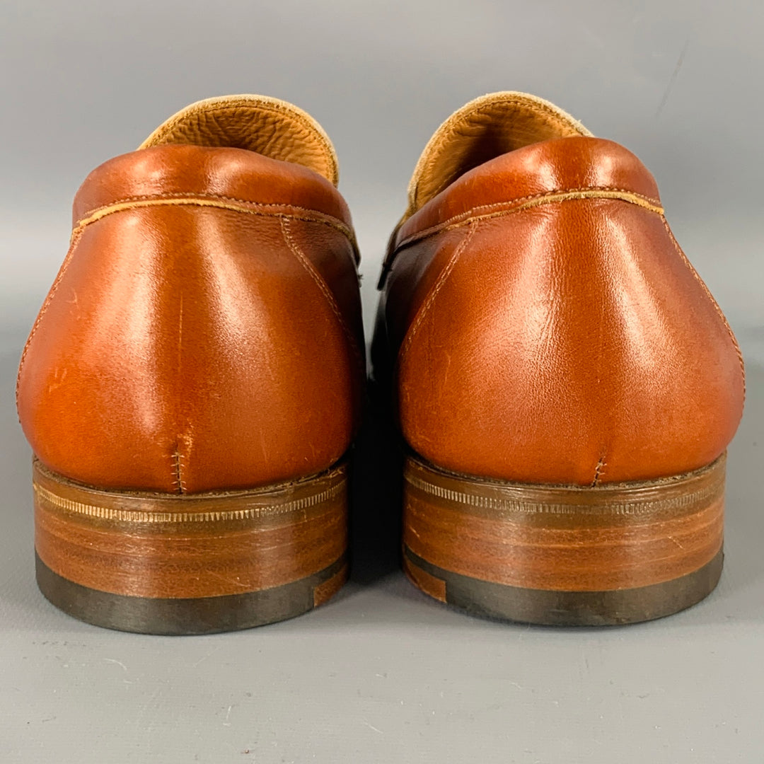 TRICKER'S Size 8.5 -Chicago- Brown Tan Leather Penny Loafers