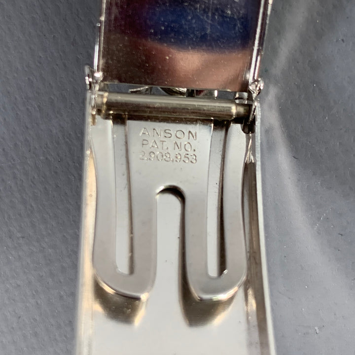 ANSON Silver Metal Chain Identity Bracelet