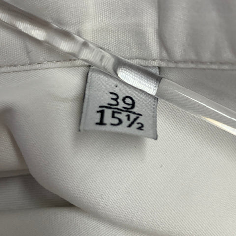 Chemise VALENTINO Taille S Blanche Coton Patte de boutonnage cachée Manches longues