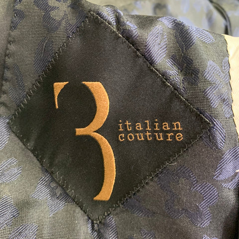 BILLIONAIRE ITALIAN COUTURE Size 38 Black Cotton Silk Shawl Collar Sport Coat