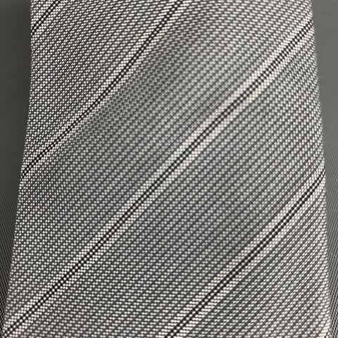 JOHN VARVATOS Black Textured Silk Tie