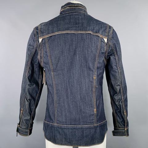 LEVI STRAUSS 2014 Size M -Commuter- Navy Contrast Stitch Cotton Blend Jacket