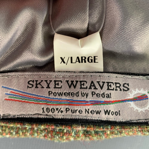 SKYE WEAVERS Size XL Green Brown Woven Virgin Wool Hats