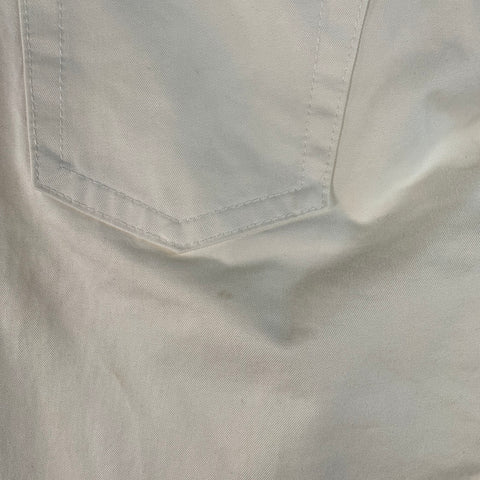 DSQUARED2 Size 34 Cream Twill Cotton Straight Casual Pants