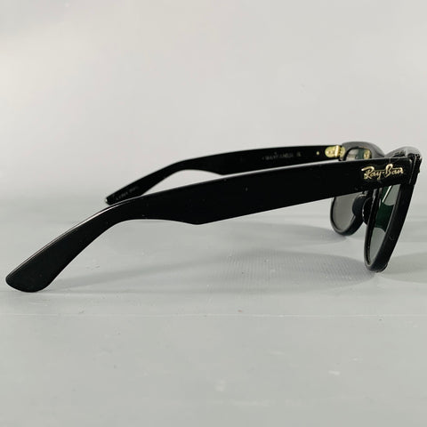 RAY-BAN 1980s Rare Wayfarer II Black Acetate Sunglasses