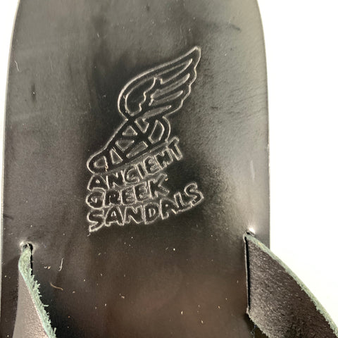 ANCIENT GREEK SANDALS Size 11 Black Solid Thong Sandals