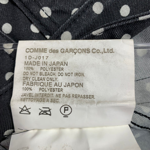 COMME des GARCONS Size M Black White Polyester Polka Dot Jacket