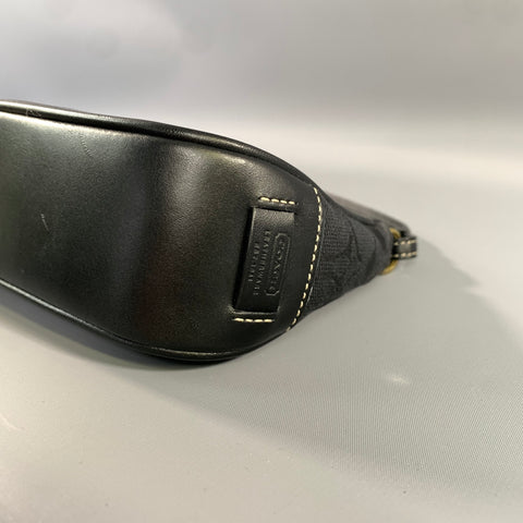 COACH Black Gold Monogram Mini Handbag