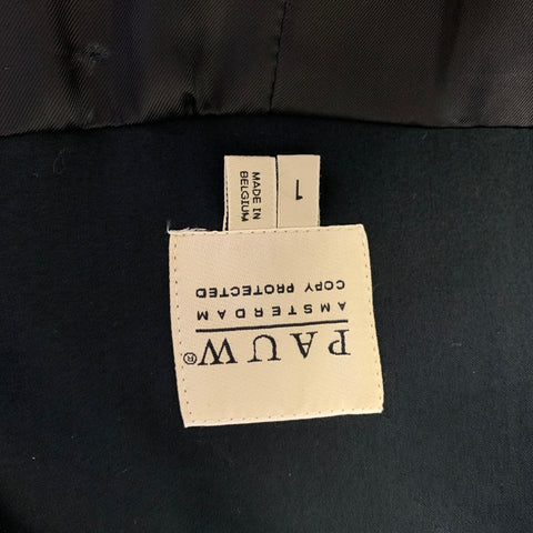 PAUW Size XS Navy Cotton Blend Solid Kimono Jacket