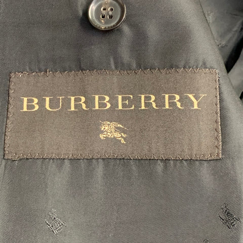 BURBERRY PRORSUM Size 42 Grey Black Heather Wool Notch Lapel Sport Coat