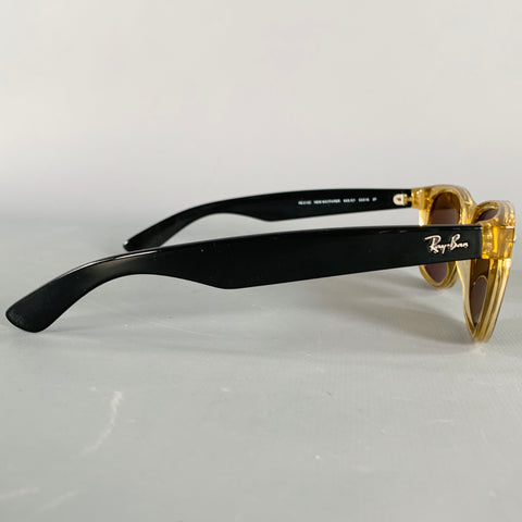 RAY-BAN New Wayfarer Clear Black Two Tone Acetate Sunglasses & Eyewear