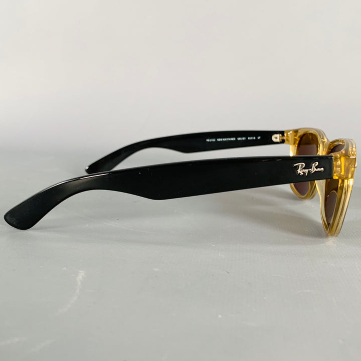 RAY-BAN New Wayfarer Clear Black Two Tone Acetate Sunglasses & Eyewear