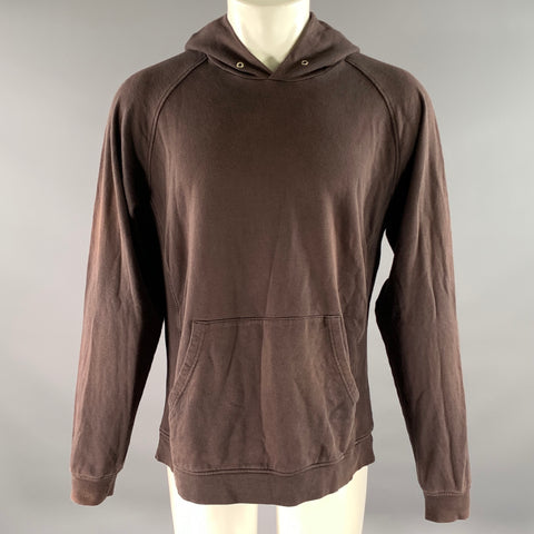 VISVIM Size XL Grey Wash Cotton Hoodie Sweatshirt