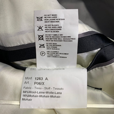 PAUL SMITH Size 40 Navy Black Wool Mohair Tuxedo