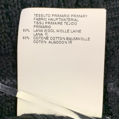 MARC JACOBS Cardigan boutonné en maille de laine et coton noir Taille M